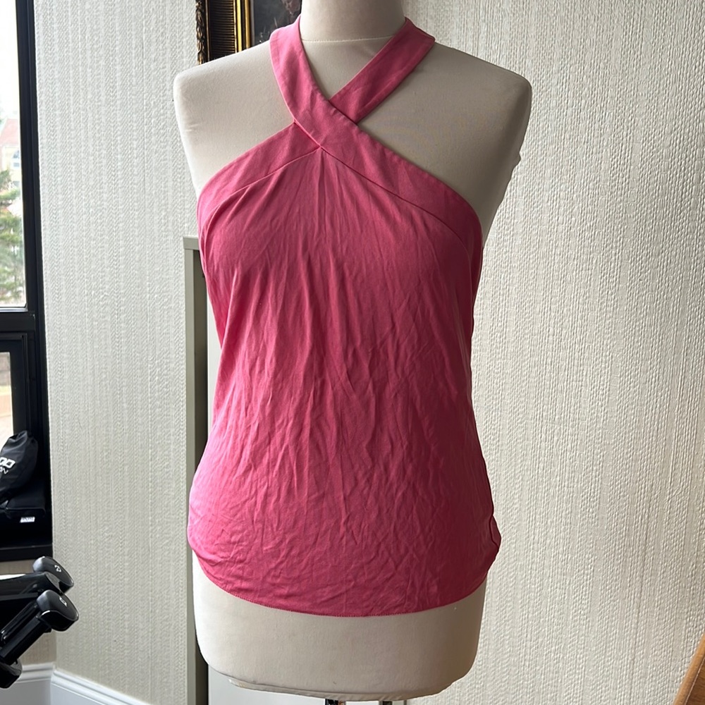 Emilio Pucci silk bubble gum pink top NWOT sz M